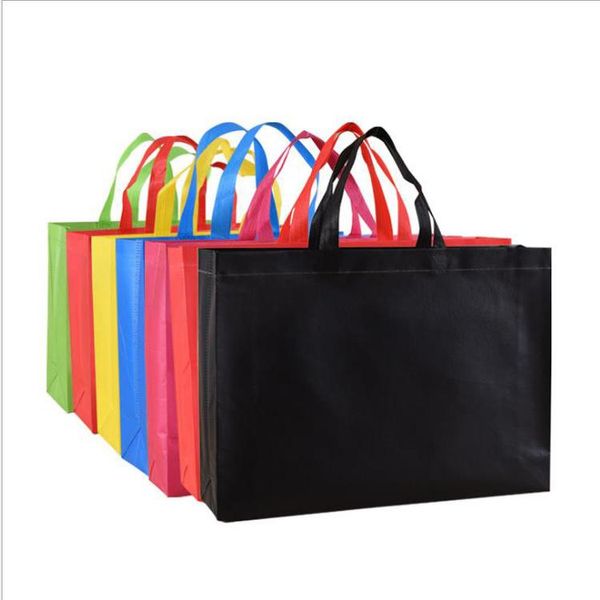 

20 pcs gift bag birthday party favors gift bags with handles treat bags solid color cloth shopping bag multi-use tote