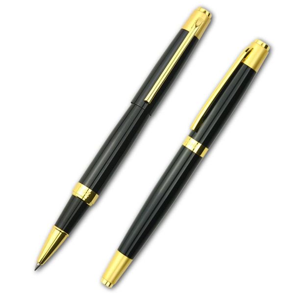 

ballpoint pens metal luxury 0.5mm rollerball pen business writing signing ball office school supplies 03772, Blue;orange