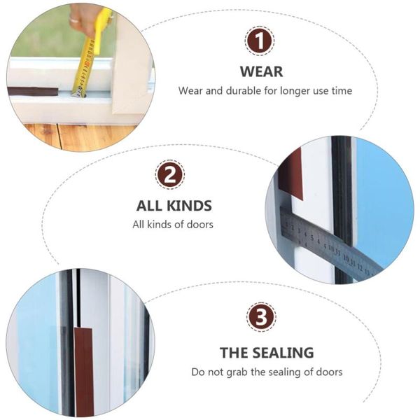 

wallpapers 1 roll of door soundproof strip household bottom seal for home
