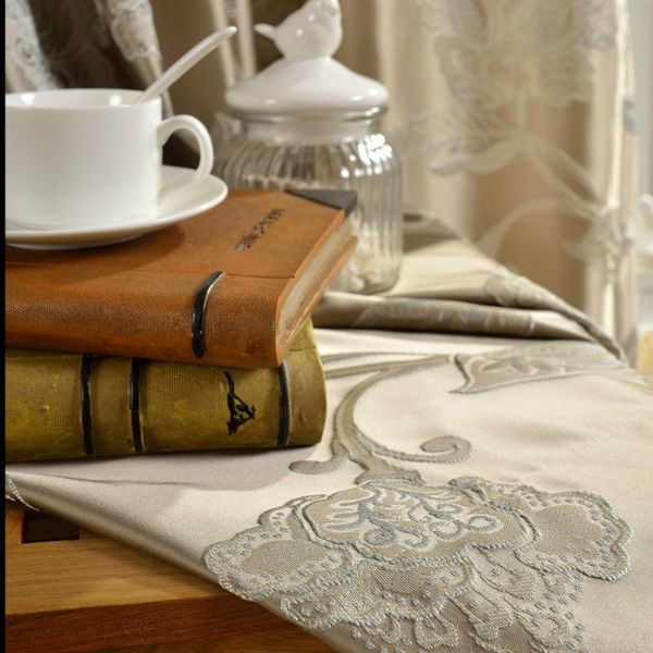 

curtain & drapes high precision jacquard cloth series peony curtains luxurious style bedroom window living room for kitchen cortinas