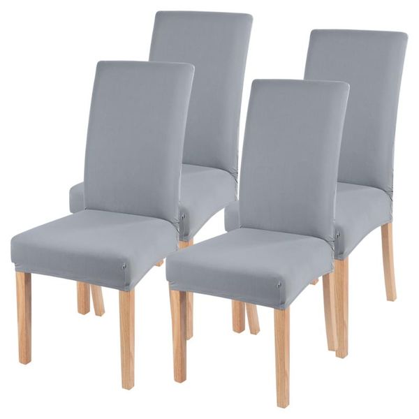 

chair covers 1/2/4/6pcs solid spandex stretch elastic slipcovers for kitchen dining room wedding banquet el