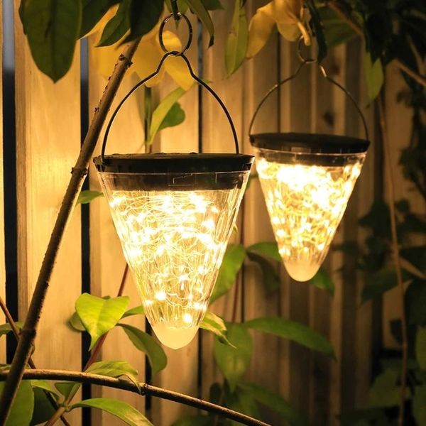 

solar lamps light led hanging ball lantern strawberry waterproof fairy lights for garden decoration wedding