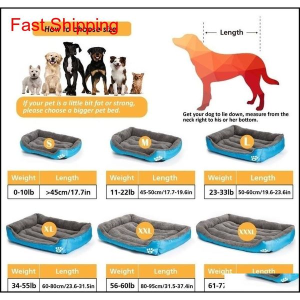 

s-3xl) large pet cat dog bed 8colors warm cozy dog house soft fleece nest dog baskets house mat autumn winter waterpro jlltiq jhhome
