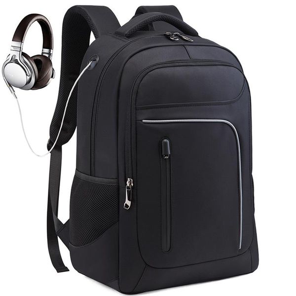 

backpack casual waterproof men's usb oxford cloth material multifunctional large capacity outdoor sports travel student bag