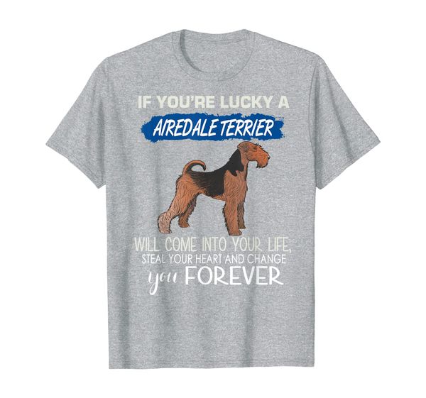 

if you're lucky a airedale terrier will come into your life, White;black