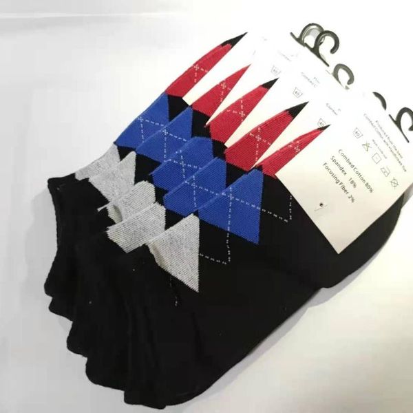 

men's socks spring and winter women's leisure sports printing, Black