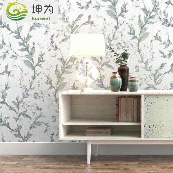 

wallpapers bedroom living room backgroundnordic modern minimalist mural wallpaper fresh garden green leaves po design wall paper pvc