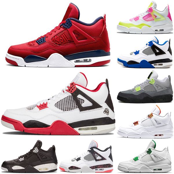 

man basketball shoes 4 running 4s black cat court purple university red what the neon bred alternate orange metallic sail white cement cool