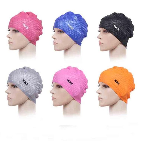 

silica gel swimming cap waterproof swimming cap ear dropping for men and women