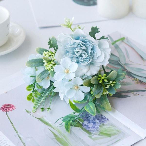

peony bouquet artificial flowers silk rose christmas for home diy props houseplant autumn p decorations decoration wedd g4z9