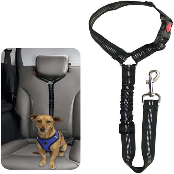 

dog collars & leashes pets supplies car safety rope adjustable seat belt leash pet travel clip strape seatbelt lead for dogs cat harness res