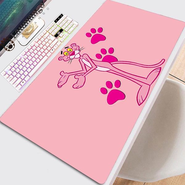 

mouse pads & wrist rests gamer pad computer accessories table gaming mat laplong carpet mats large interesting pink panther