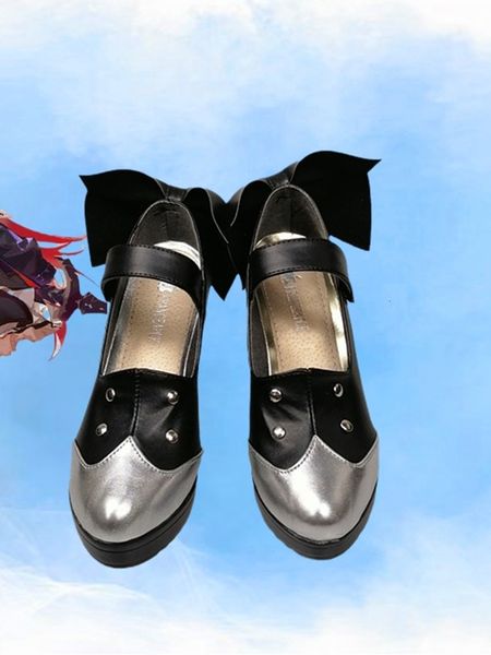 

anime japanese game arknights cosplay harujuku women freak out cos lolita high heels custom size shoes njdn, Black