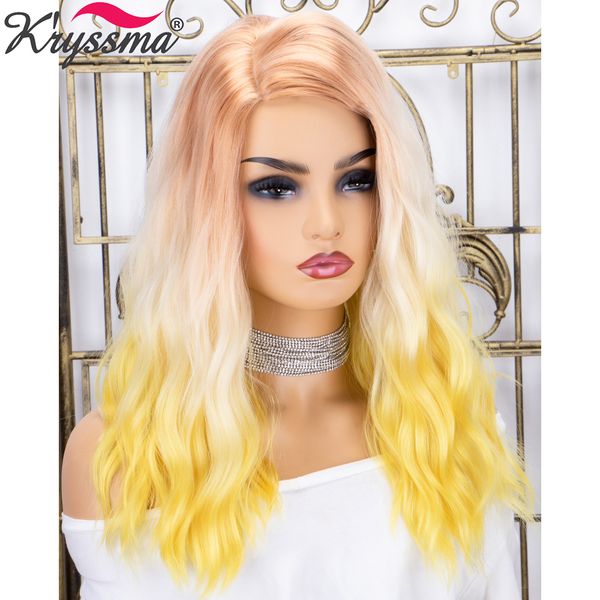 

short bob synthetic cosplay wigs for women colorful rainbow deep wave wigs ombre ash blonde yellow wigs heat resistantfactory direct, Black