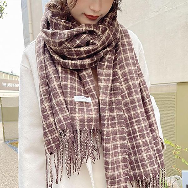 

scarves classic winter cashmere scarf women print fashion blanket neckerchief female double-sided shawls thick pashmina foulard 2021, Blue;gray