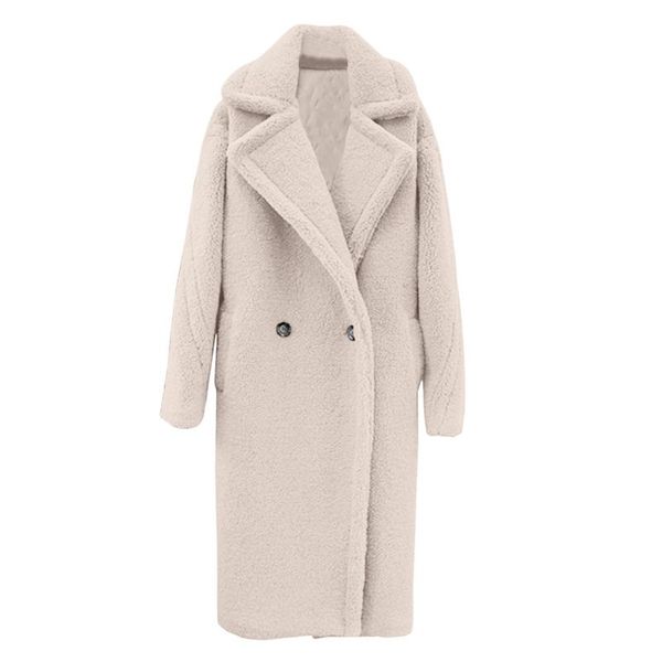 

women's jackets women autumn and winter zip up coat cardigan jacket long sleeve lapel double-faced fleece casual solid color streetwear, Black;brown
