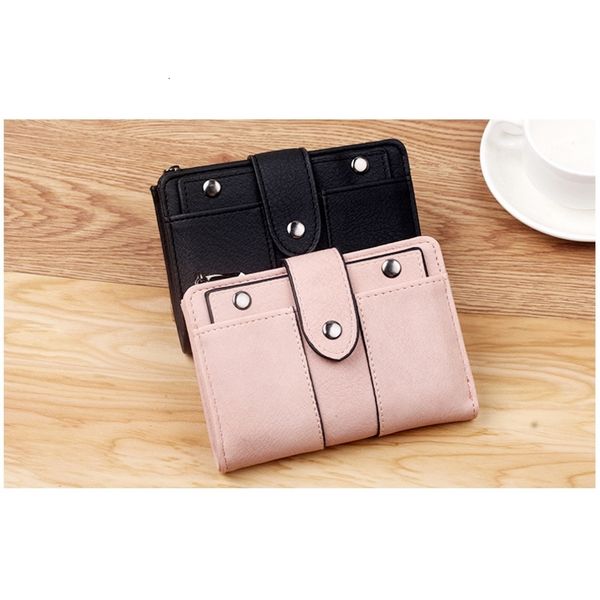 

women small fashion brand leather card bag for clutch women's money clip wallets, Red;black