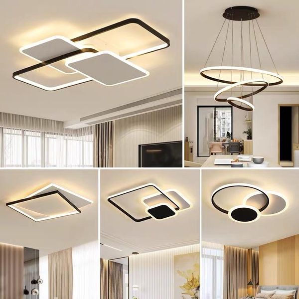 

ceiling lights mounted luminaire modern square rectangle balcony porch restaurant hallway lamp led home decoration