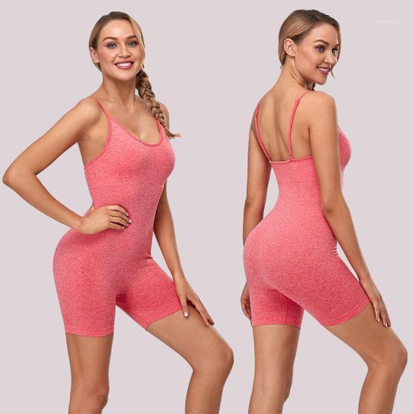 

yoga outfit one piece seamless women set shorts sportswear siamese gym clothing fitness suit running workout training wear
