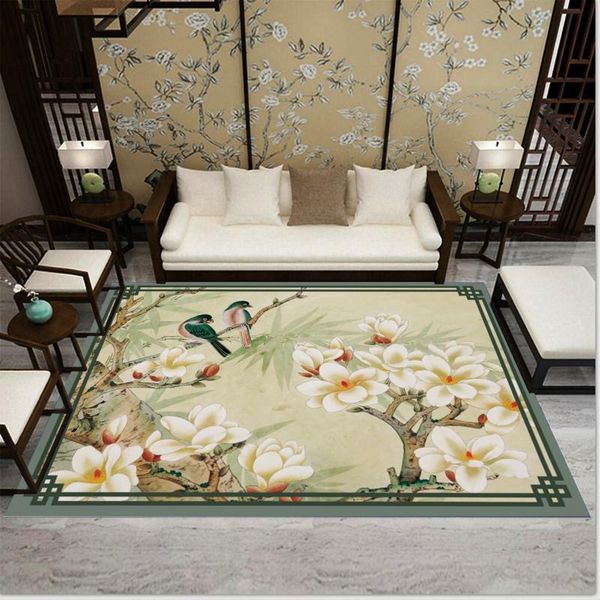 

carpets chinese style flower birds 3d carpet for living room bedroom rug sofa mat large doormat study/ bedside/hallway home