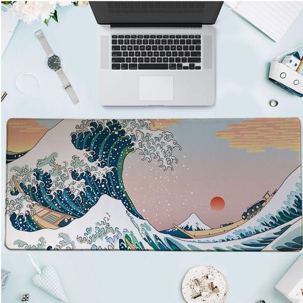 

mouse pads & wrist rests great wave art beautiful anime mat large pad keyboards