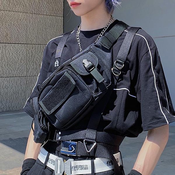 

waist bags men street multifunction chest bag women tactical traveling messenger couples water repellent crossbody
