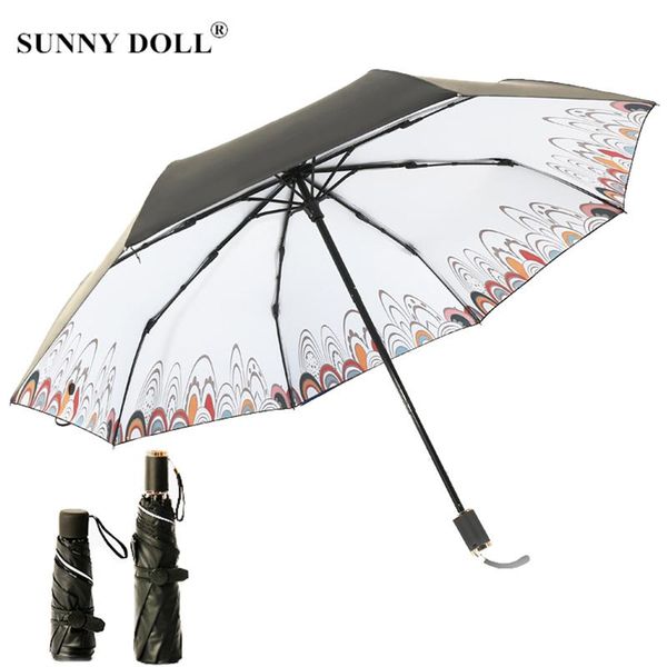 

umbrellas mini women pocket small umbrella anti uv paraguas parasol sun windproof rain portable light durable