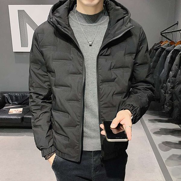 

down jacket men's 2020 new coat winter cotton padded jacket korean loose fashion brand thickened warm short cotton padded jacket toolin, Black
