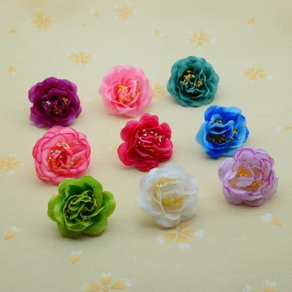 

20pcs silk roses stamen artificial flowers christmas wreath home wedding decor bridal accessories diy gifts fake plastic jlllav