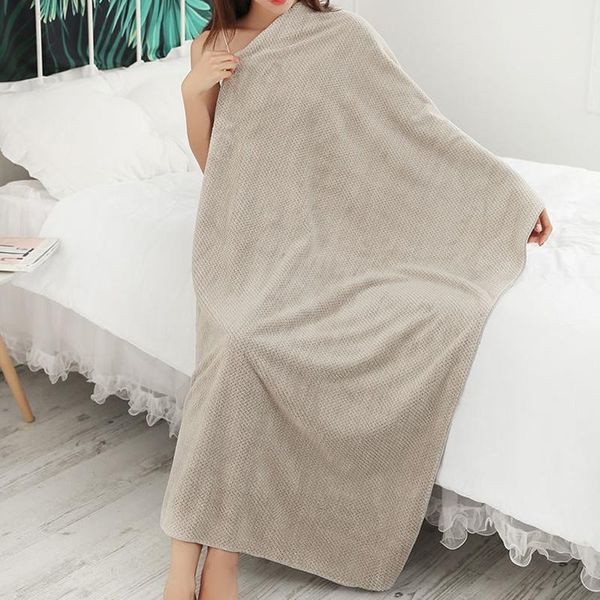 Toalhas de toalhas para crianças adultos sofá sólido tampa colcha inverno quente cobertores de carro portátil Covers Covers Beach