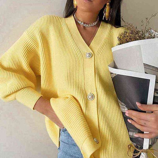 

women's jackets green long knitted cardigan women autumn winter loose basic ladies sweater female button knitwear sweaters 65o7, Black;brown