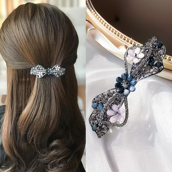 

hair clips & barrettes vintage rhinestone girl's crystal head jewelry accessories pins for women, Golden;silver