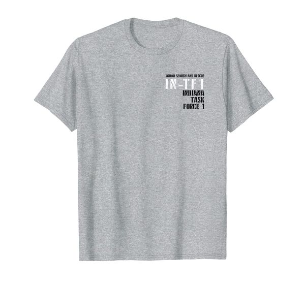 

urban search rescue indiana task force 1 in-tf1 t-shirt, White;black