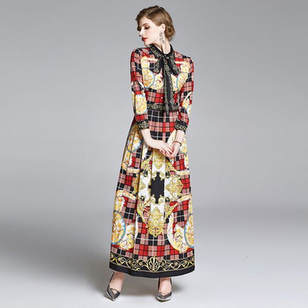 

runway sleeve size vintage female stylish maxi dress jgn6, Black;gray