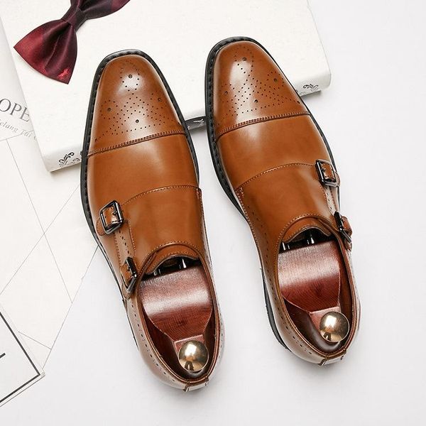 

dress shoes men's business office men wedding male leather zapatos de hombre casual classic driving, Black