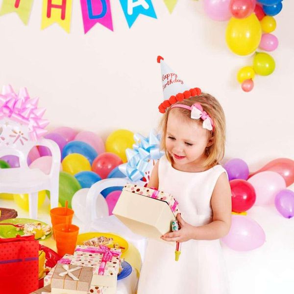 

party hats 10pcs creative birthday glitter fuzzy (random color)