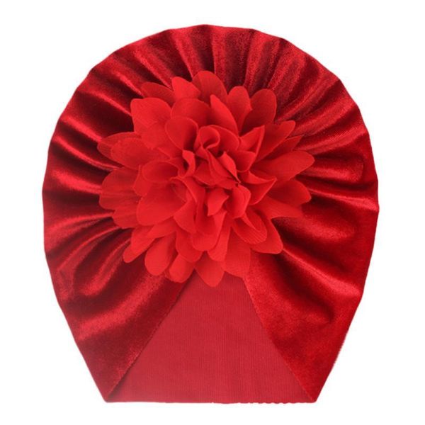 

caps & hats born fetal cap baby flower pullover hat solid color children's sun headwear accessories, Yellow