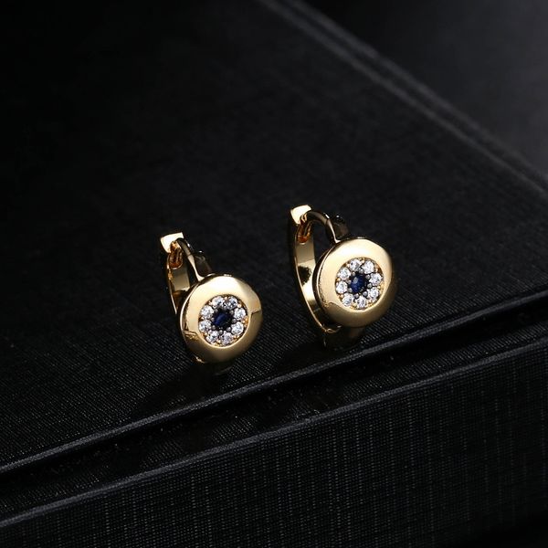 UMGODLY Mode Luxus Marken Palm Stud Ohrring Zirkonia Gold Farbe Augen ohrringe Monaco Designer Frauen Schmuck