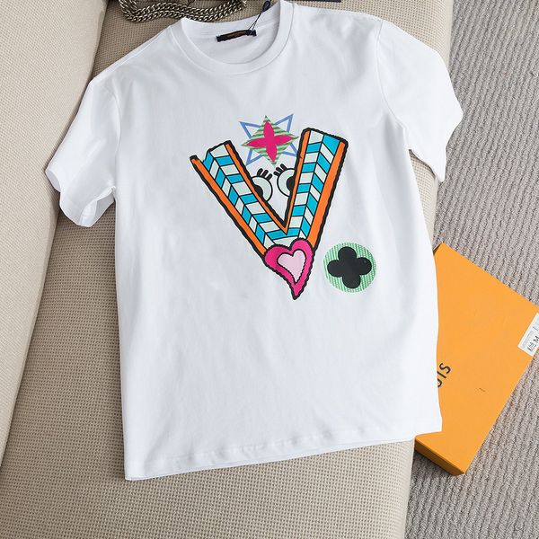 

summer mens women t shirt 2022 casual man womens loose tees with letters print short sleeves sell fashion men tshirts size -xxxl, White