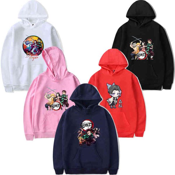 

men's hoodies & sweatshirts demon slayer sweatshirt, japanese cartoon jacket for women 4kco, Black
