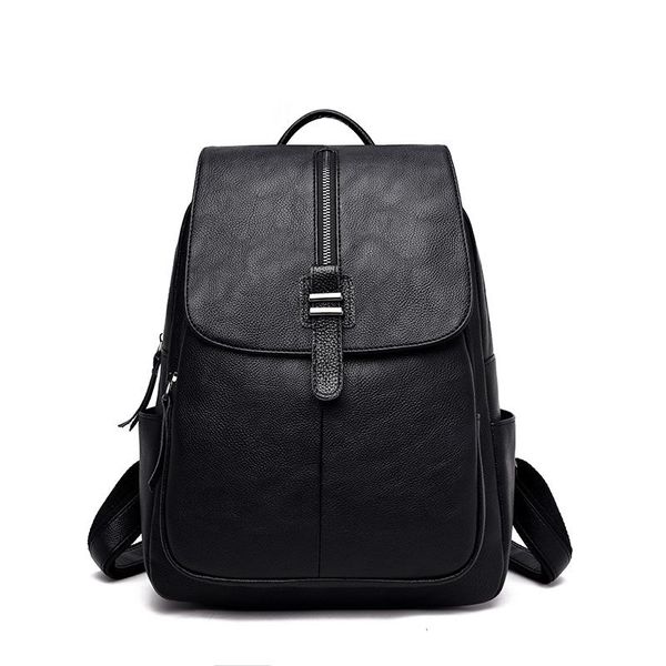 

outdoor bags genuine leather retro luxury backpack for women designer anti theft backpacks ladies rucksacks