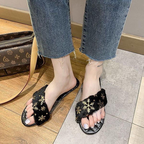 

new summer style women's casual versatile flat sandals, Black