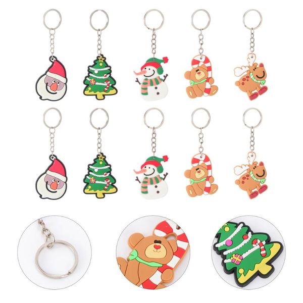 

cushion/decorative pillow 50pcs christmas tree pendant santa claus doll accessory creative key chain