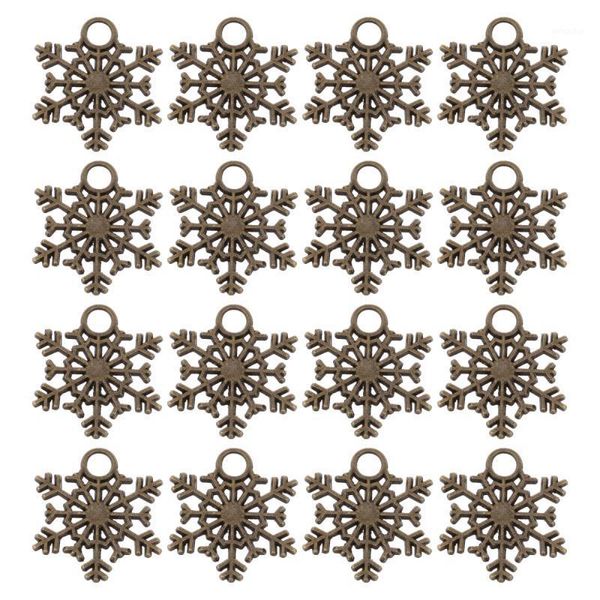 

christmas decorations 50pcs snowflake pendant jewelry making diy craft charms