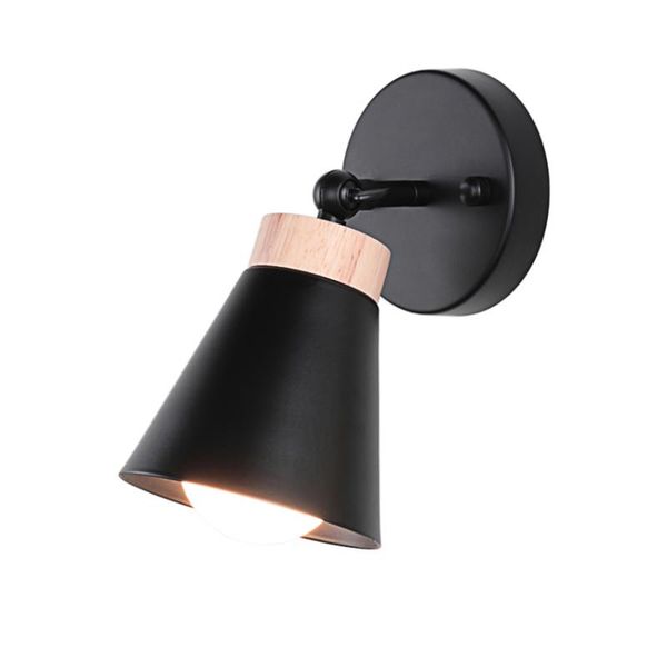 

modern rotating mechanical wall lamps bedroom bedside study nordic solid wood balcony corridor single led wall lights lighting