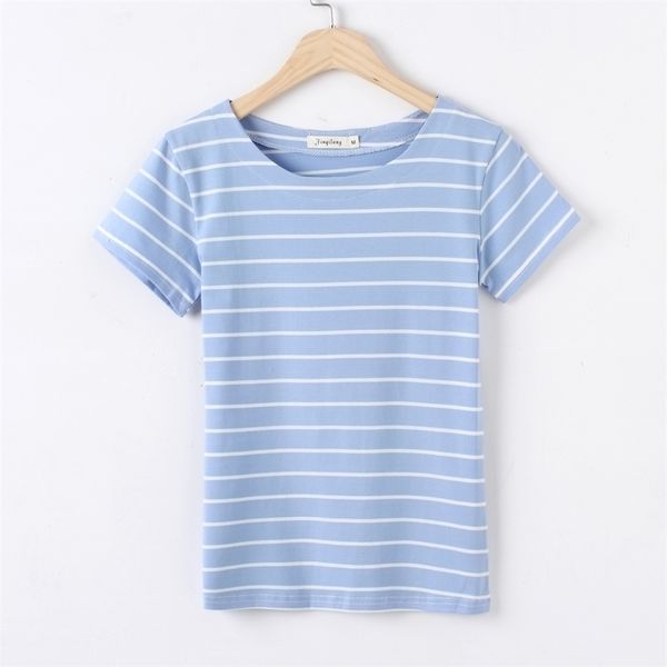 

t shirt women short sleeve tshirt women cotton beige lvory 210315, White