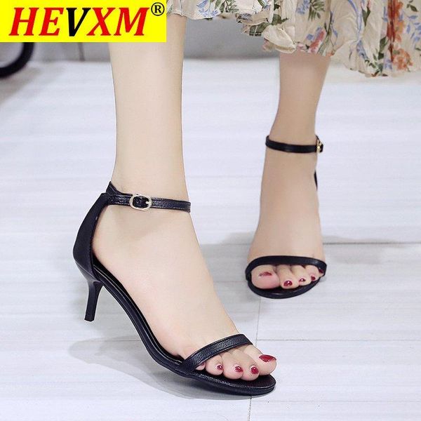 

2021 pointed toe high heel sandals women fashion gladiator sandals ladies summer party shoes big size, Black
