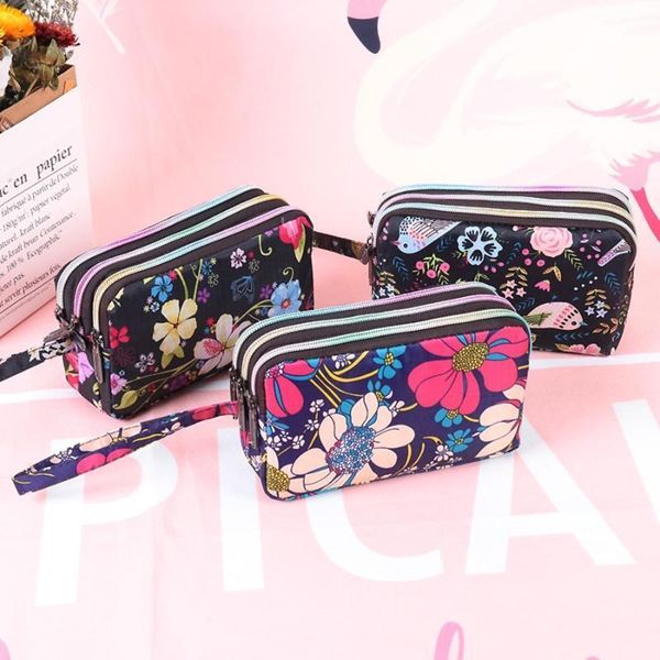 

women's waterproof purse cellphone pouch handbag wallet portable wristlet bag fashion beauty organizer bags wallets1, Red;black