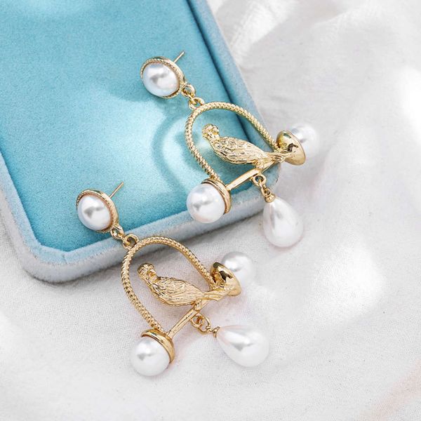 

exaggerated water pearl earrings exquisite earrings female