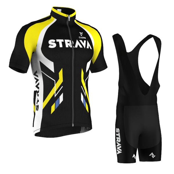 

racing sets strava cycling jersey 2021 equipment man mtb clothing uniforme bicicleta woman bike clothes mallots ciclismo hombre, Black;blue